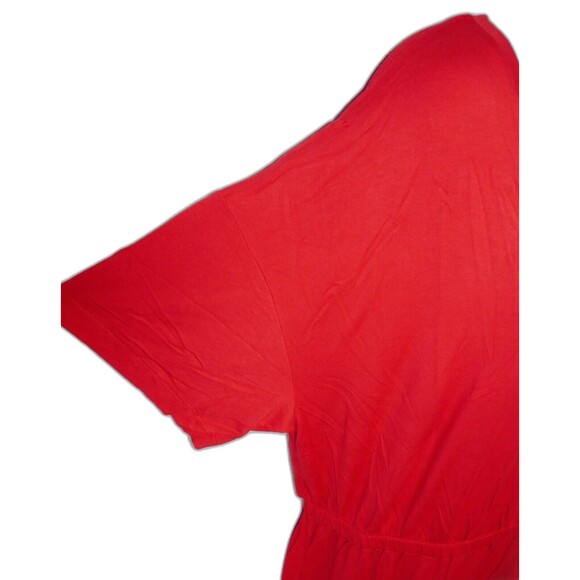 DKNYC V Neck Elastic Waist Dress Size XL ~ Azure - Picture 4 of 7